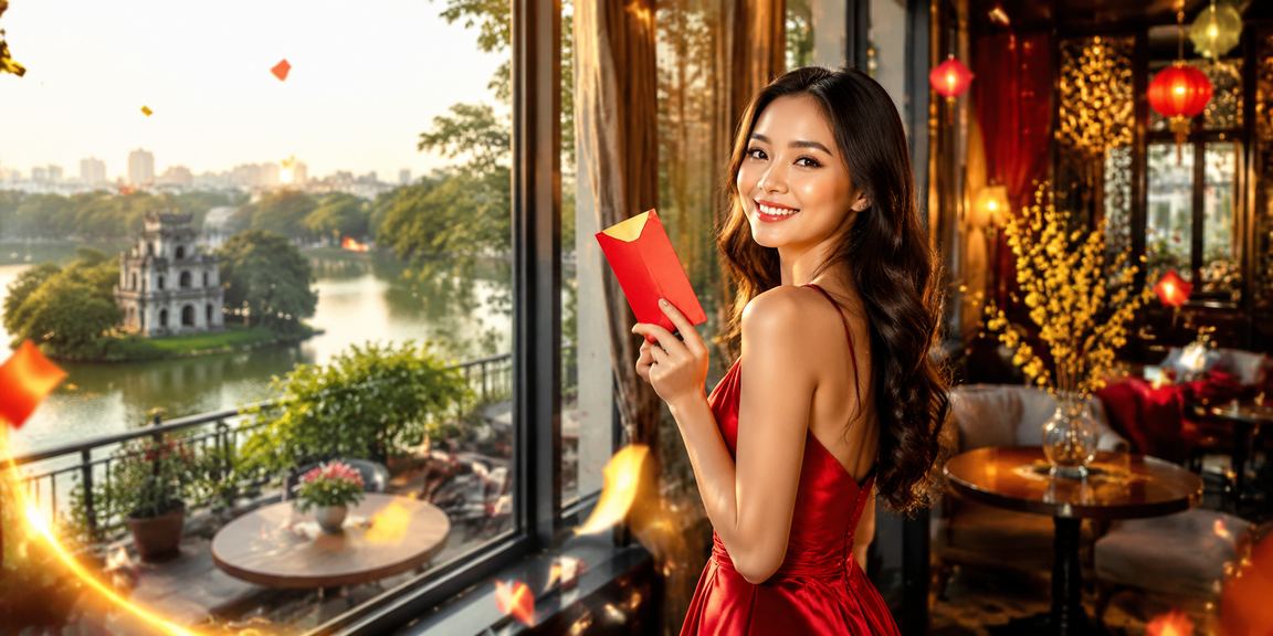 Người dùng Hà Nội ngồi uống cà phê và kiểm tra giao dịch rút tiền trên điện thoại
