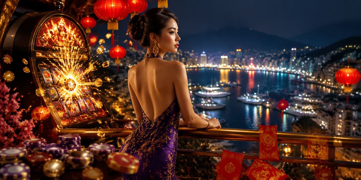 Không khí lễ hội tại Nha Trang với màn hình slot game và đèn lồng truyền thống
